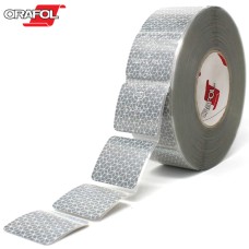 ORAFOL - ORALITE® VC104+ Segmented Reflective Tape (Tanker Ovals) - White / 50mm x 50m Roll